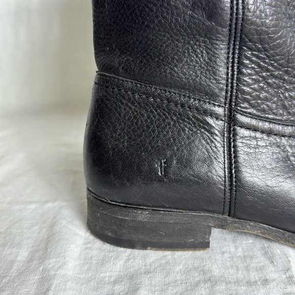 Frye Shoes Frye Cara Roper Black Leather Size 9.5 - Picture 3 of 13